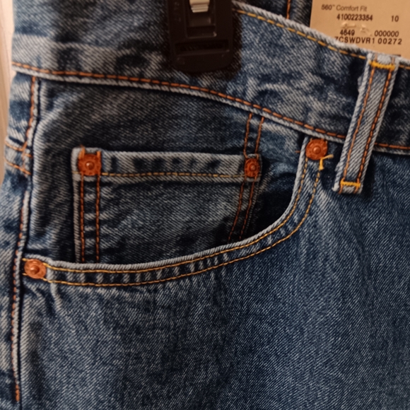 Levi 560 Comfort Fit Blue Jeans Brand New W-tags Men's Sz 36×32 Loose/ Tapered - Picture 4 of 10